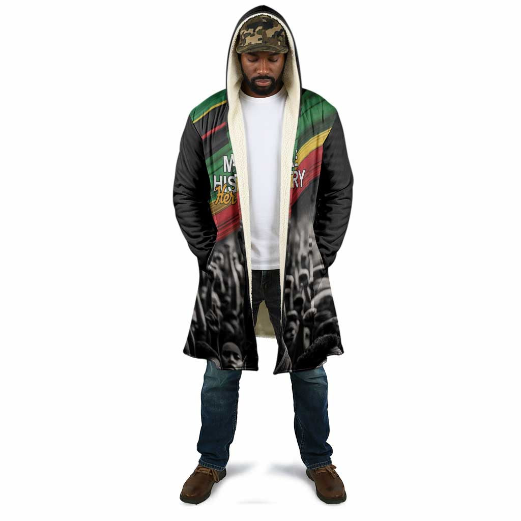 African-American History Month Cloak Black Power Hand Make His-Herstories