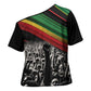 African-American History Month Cross Shoulder Shirt Black Power Hand Make His-Herstories