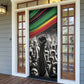 African-American History Month Door Cover Black Power Hand Make His-Herstories