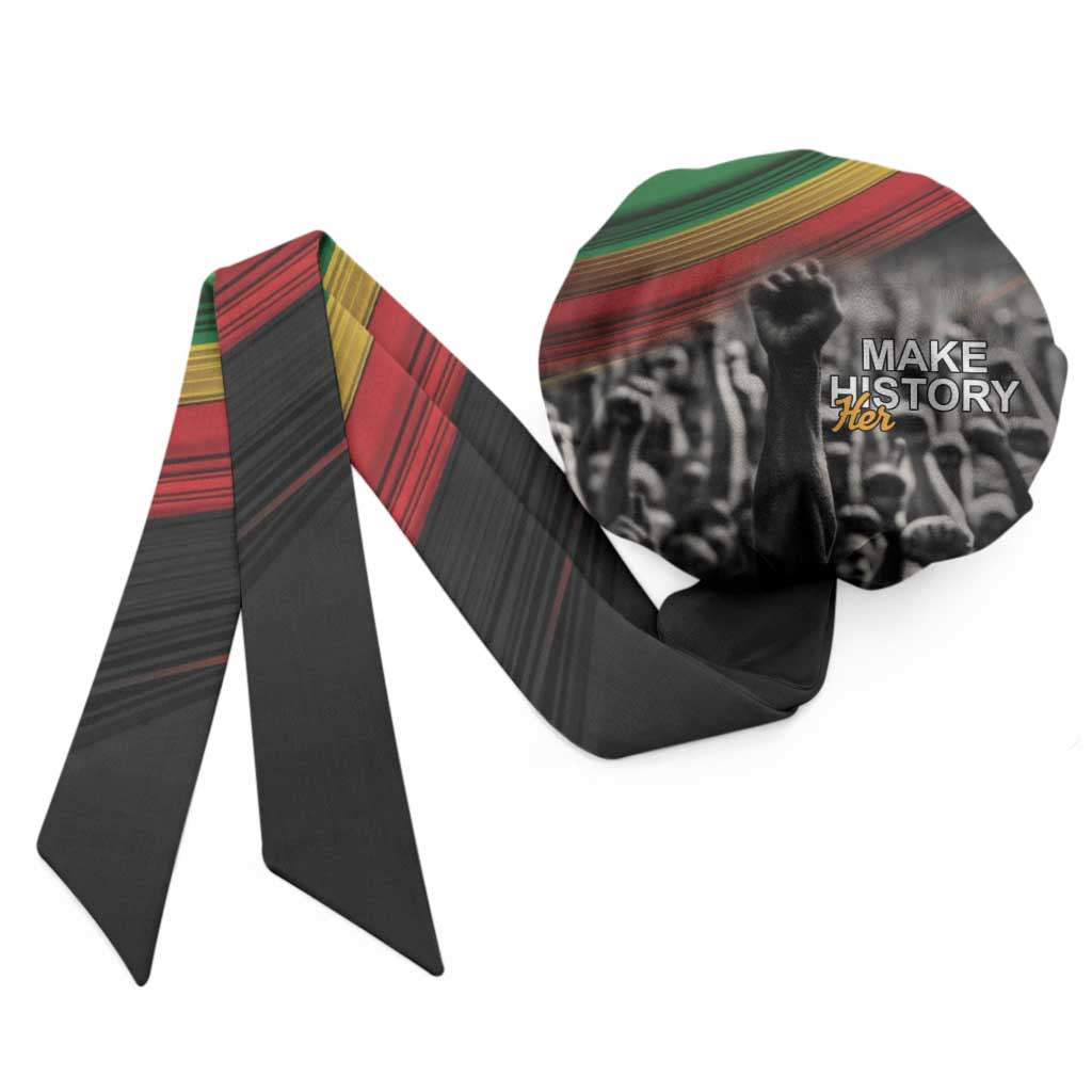 African-American History Month Easy Headwrap Black Power Hand Make His-Herstories