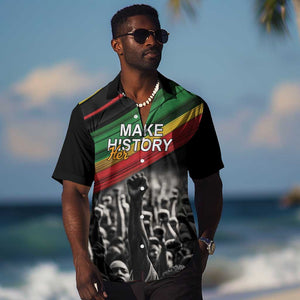 African-American History Month Hawaiian Shirt Black Power Hand Make His-Herstories