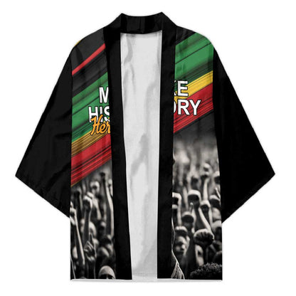 African-American History Month Kimono Black Power Hand Make His-Herstories