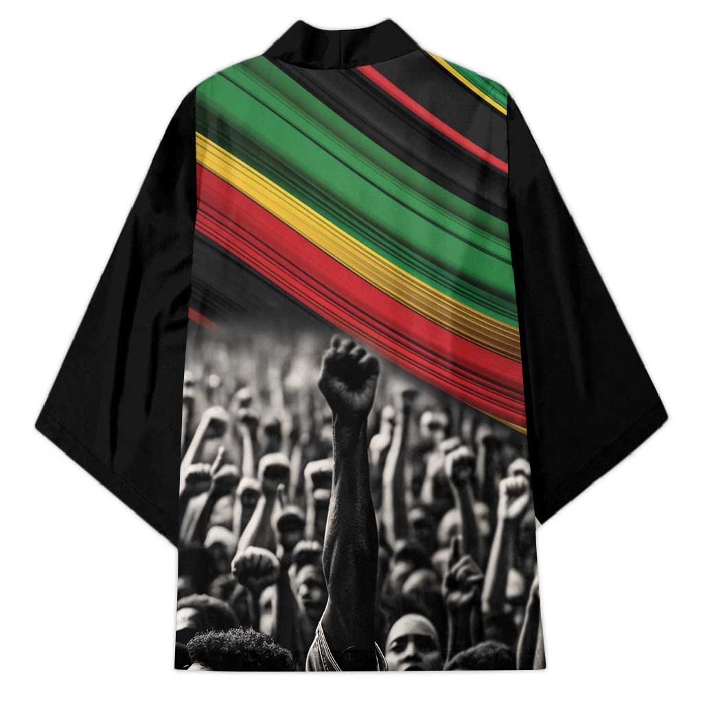 African-American History Month Kimono Black Power Hand Make His-Herstories