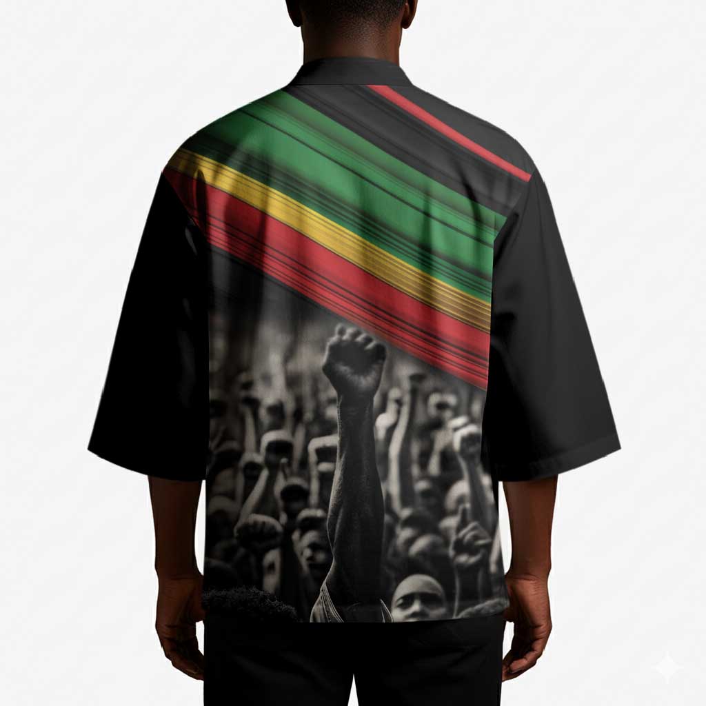 African-American History Month Kimono Black Power Hand Make His-Herstories