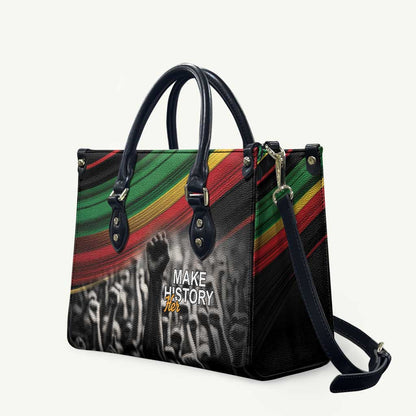 African-American History Month Leather Bag Black Power Hand Make His-Herstories