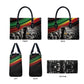 African-American History Month Leather Bag Black Power Hand Make His-Herstories