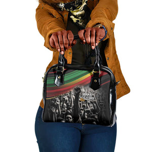 African-American History Month Shoulder Handbag Black Power Hand Make His-Herstories