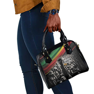 African-American History Month Shoulder Handbag Black Power Hand Make His-Herstories