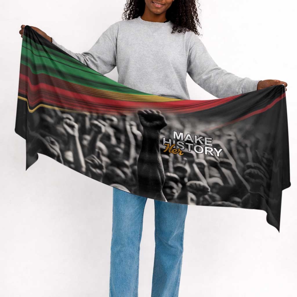 African-American History Month Simple Headwrap Black Power Hand Make His-Herstories