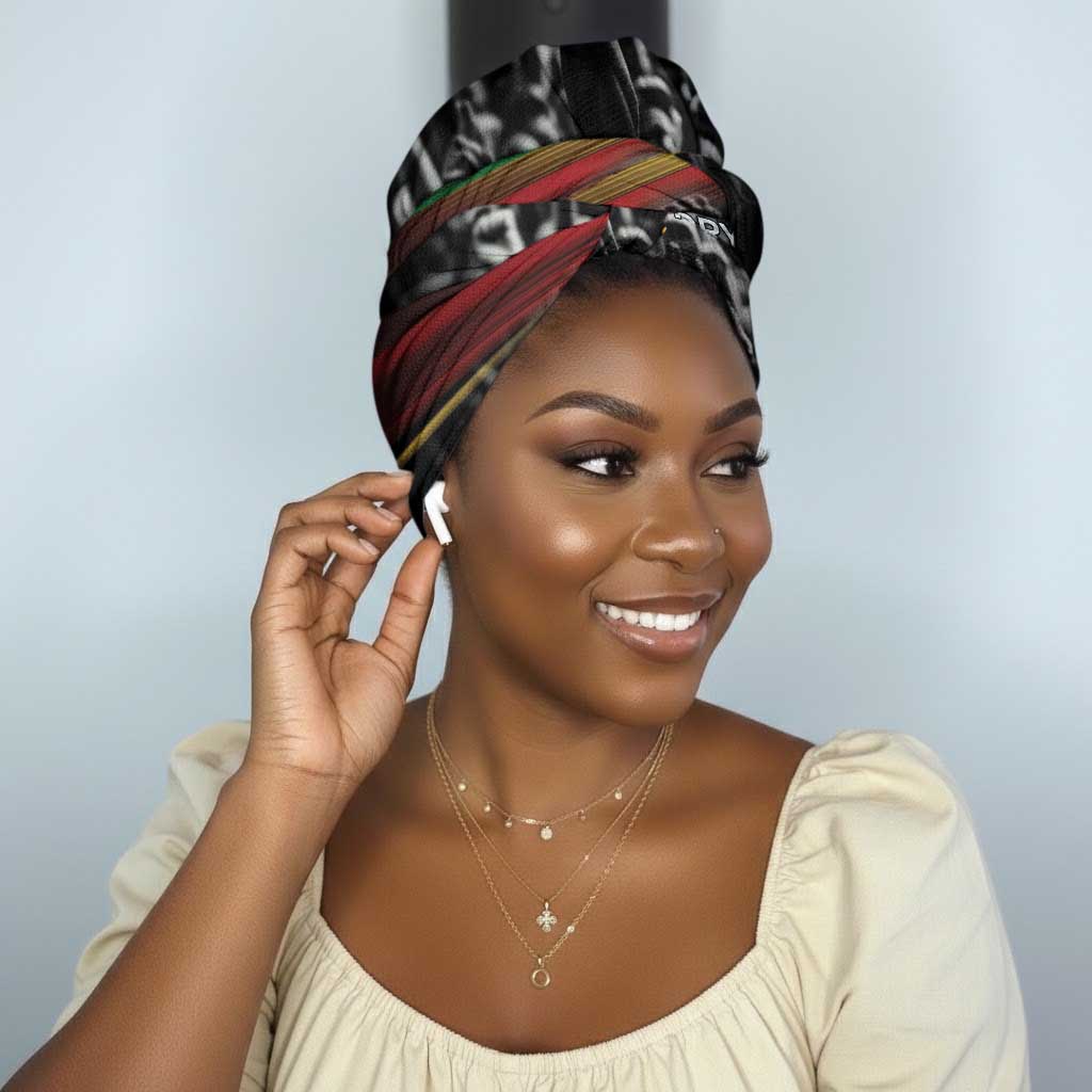 African-American History Month Simple Headwrap Black Power Hand Make His-Herstories
