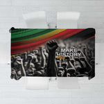 African-American History Month Tablecloth Black Power Hand Make His-Herstories