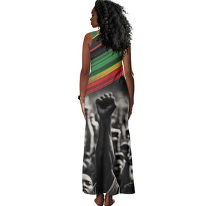 African-American History Month Tank Maxi Dress Black Power Hand Make His-Herstories