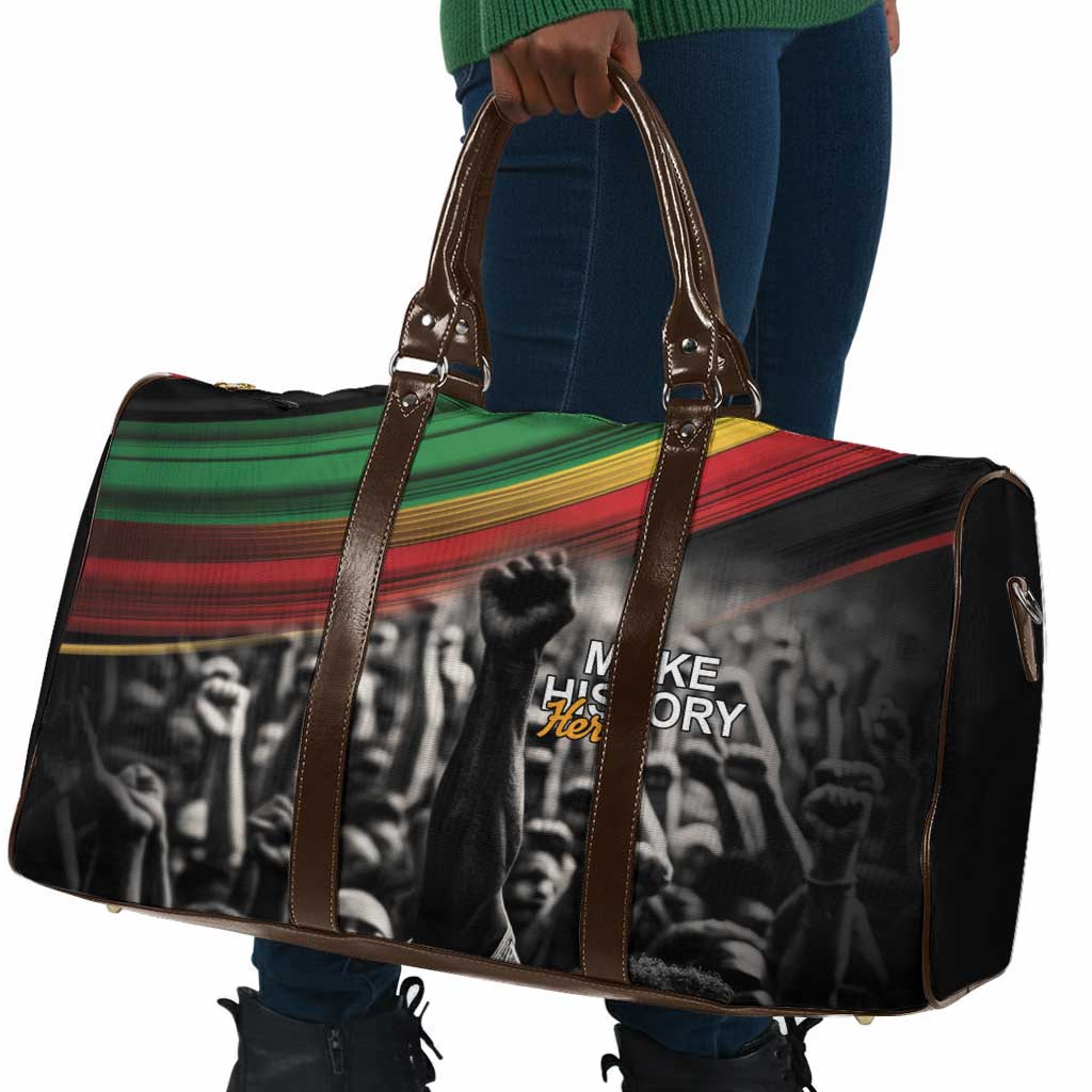 African-American History Month Travel Bag Black Power Hand Make His-Herstories