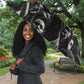 African-American History Month Umbrella Black Power Hand Make His-Herstories
