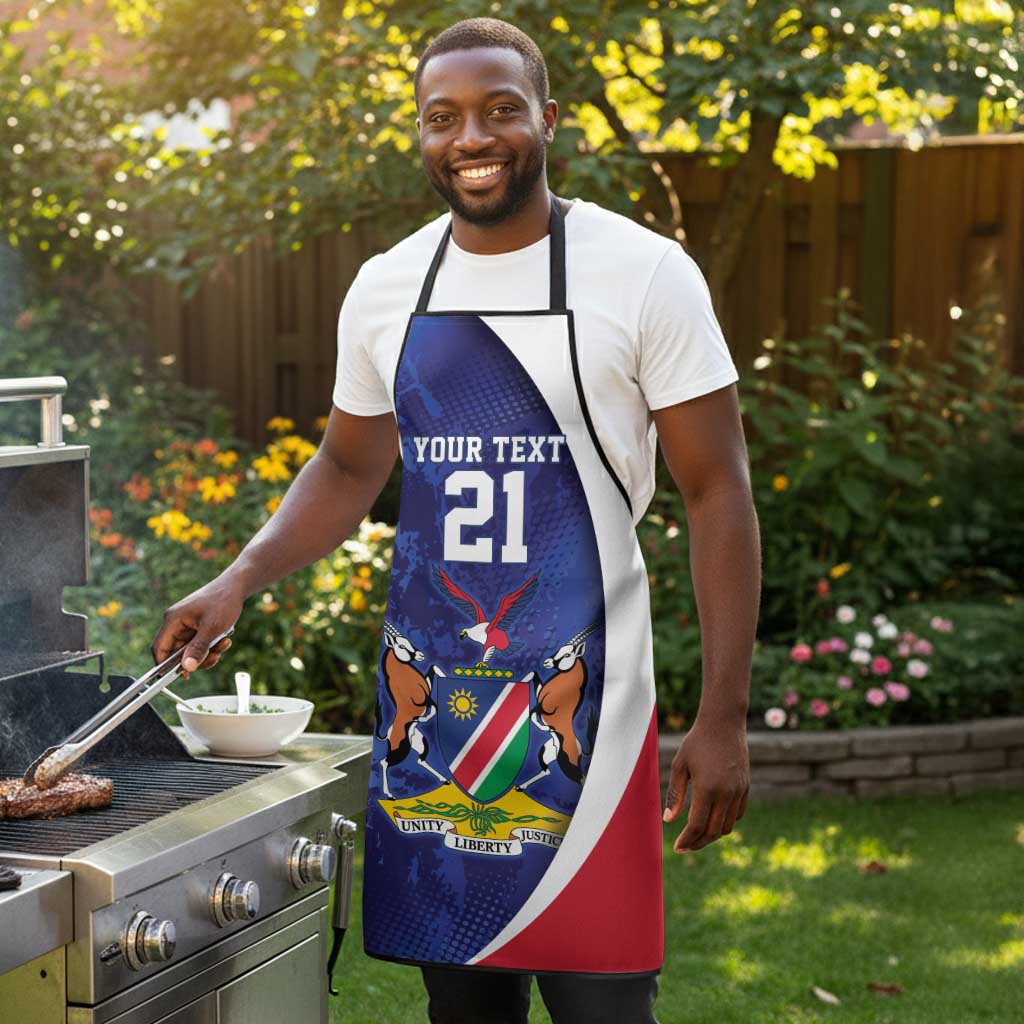 Custom Cricket African Namibia Apron Coat of arms Namibian Pattern