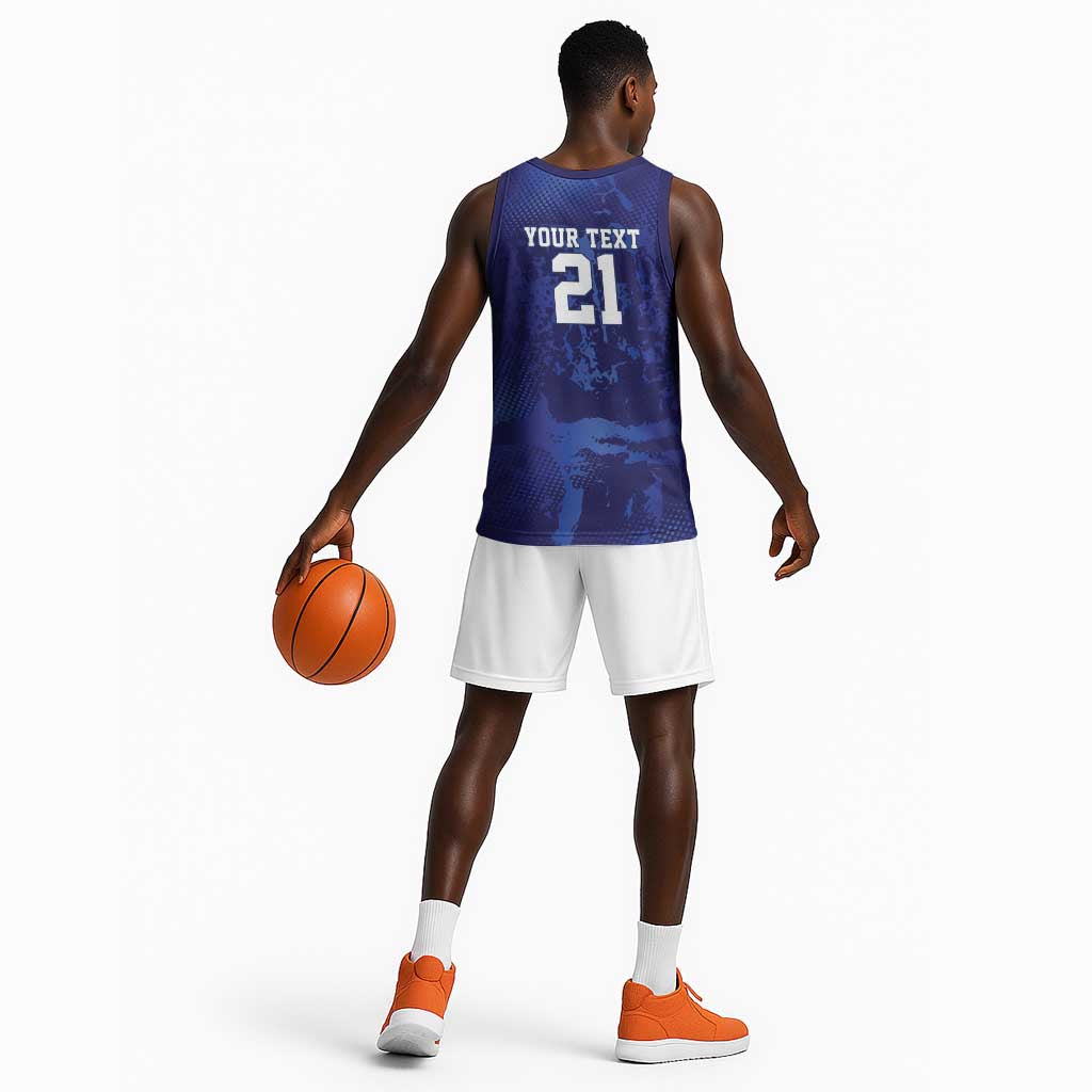 Custom Cricket African Namibia Basketball Jersey Coat of arms Namibian Pattern LT9