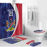 Custom Cricket African Namibia Bathroom Set Coat of arms Namibian Pattern