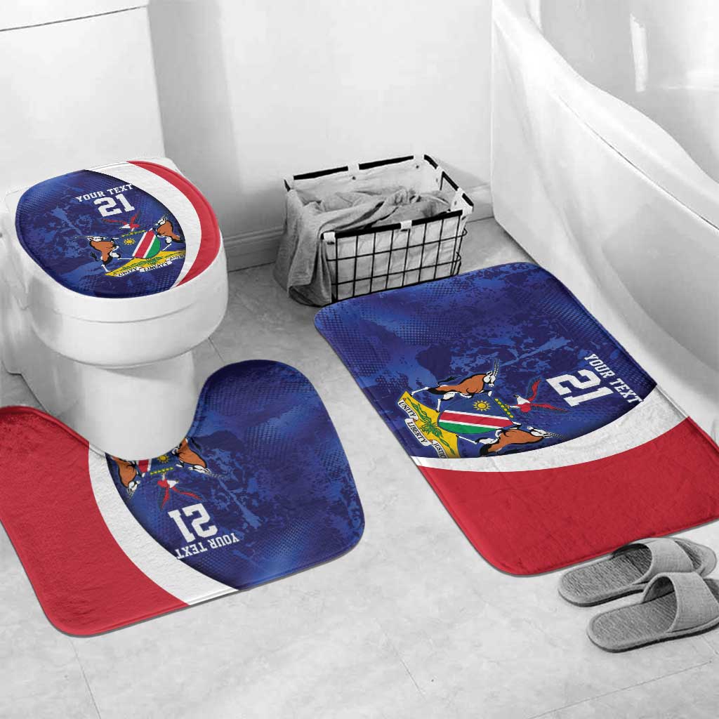 Custom Cricket African Namibia Bathroom Set Coat of arms Namibian Pattern