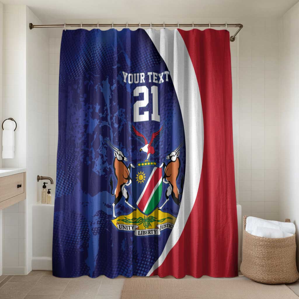 Custom Cricket African Namibia Bathroom Set Coat of arms Namibian Pattern