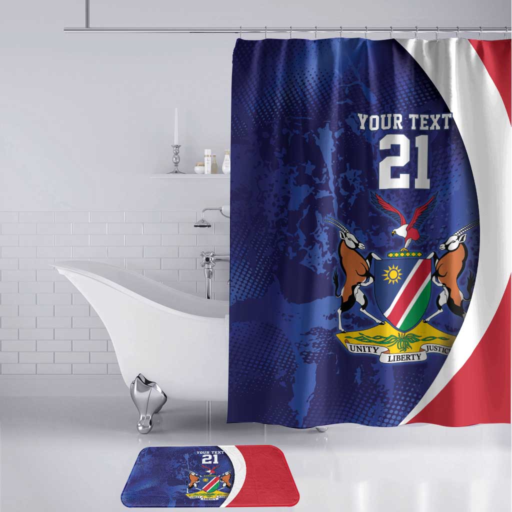 Custom Cricket African Namibia Bathroom Set Coat of arms Namibian Pattern
