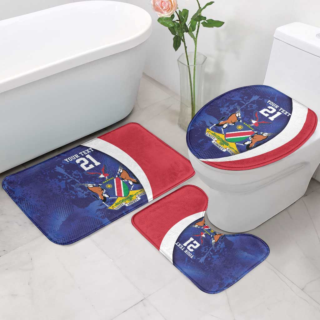 Custom Cricket African Namibia Bathroom Set Coat of arms Namibian Pattern