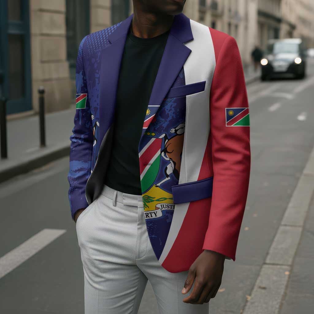 Custom Cricket African Namibia Blazer Coat of arms Namibian Pattern