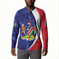 Custom Cricket African Namibia Button Sweatshirt Coat of arms Namibian Pattern