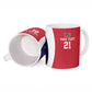 Custom Cricket African Namibia Ceramic Mug Coat of arms Namibian Pattern
