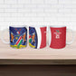 Custom Cricket African Namibia Ceramic Mug Coat of arms Namibian Pattern