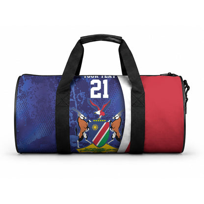 Custom Cricket African Namibia Duffle Bag Coat of arms Namibian Pattern