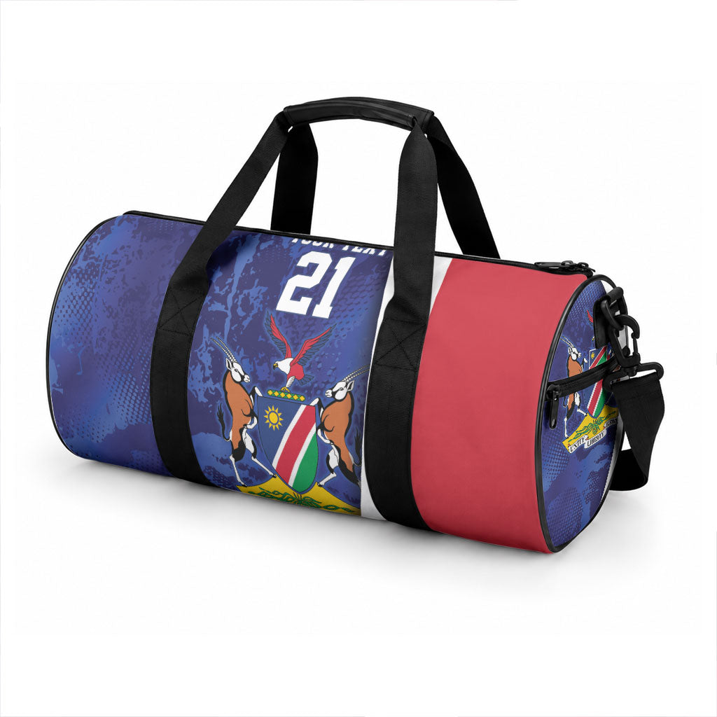 Custom Cricket African Namibia Duffle Bag Coat of arms Namibian Pattern
