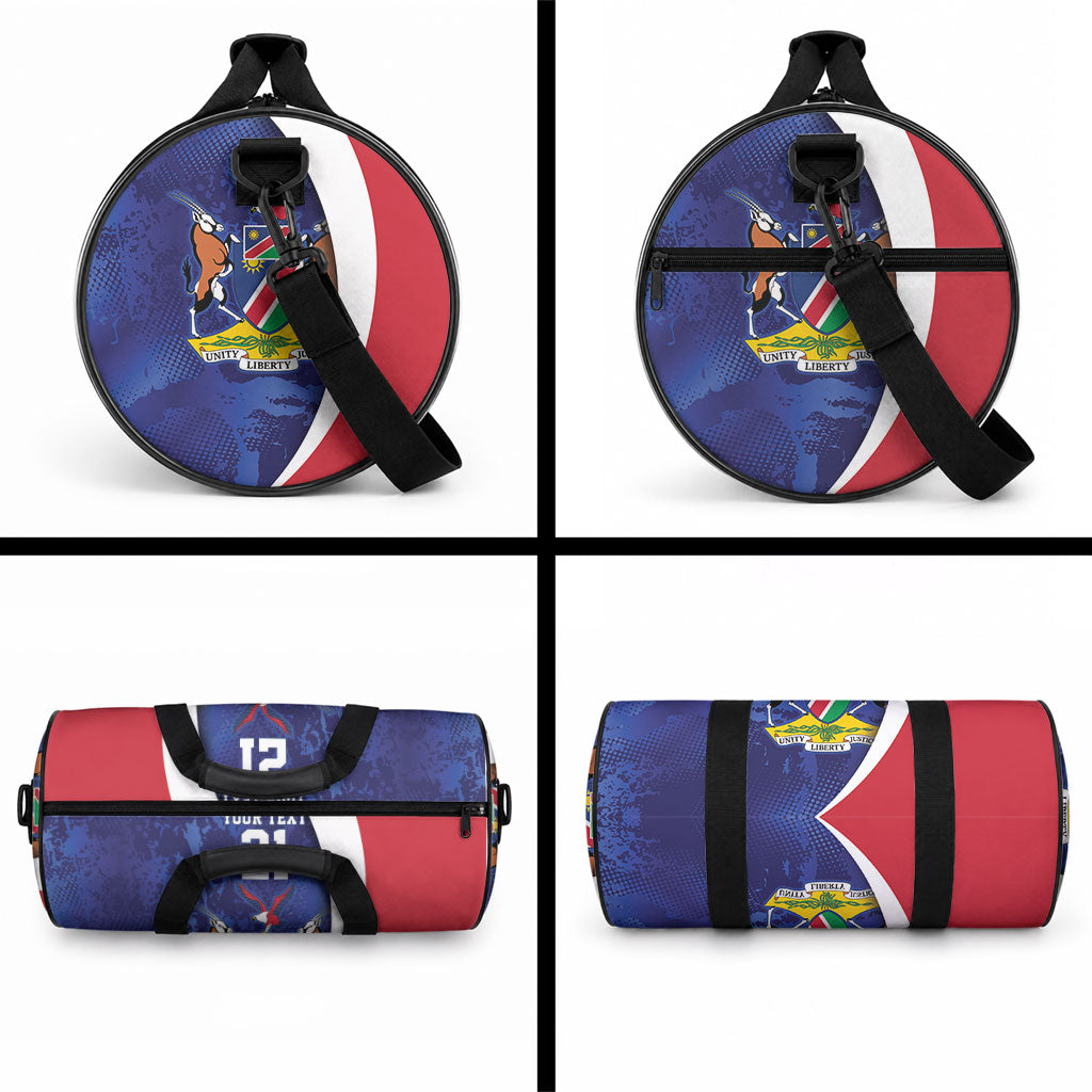 Custom Cricket African Namibia Duffle Bag Coat of arms Namibian Pattern