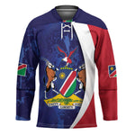 Custom Cricket African Namibia Hockey Jersey Coat of arms Namibian Pattern