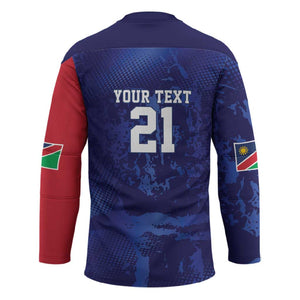 Custom Cricket African Namibia Hockey Jersey Coat of arms Namibian Pattern