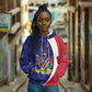 Custom Cricket African Namibia Hoodie Coat of arms Namibian Pattern - African Pride