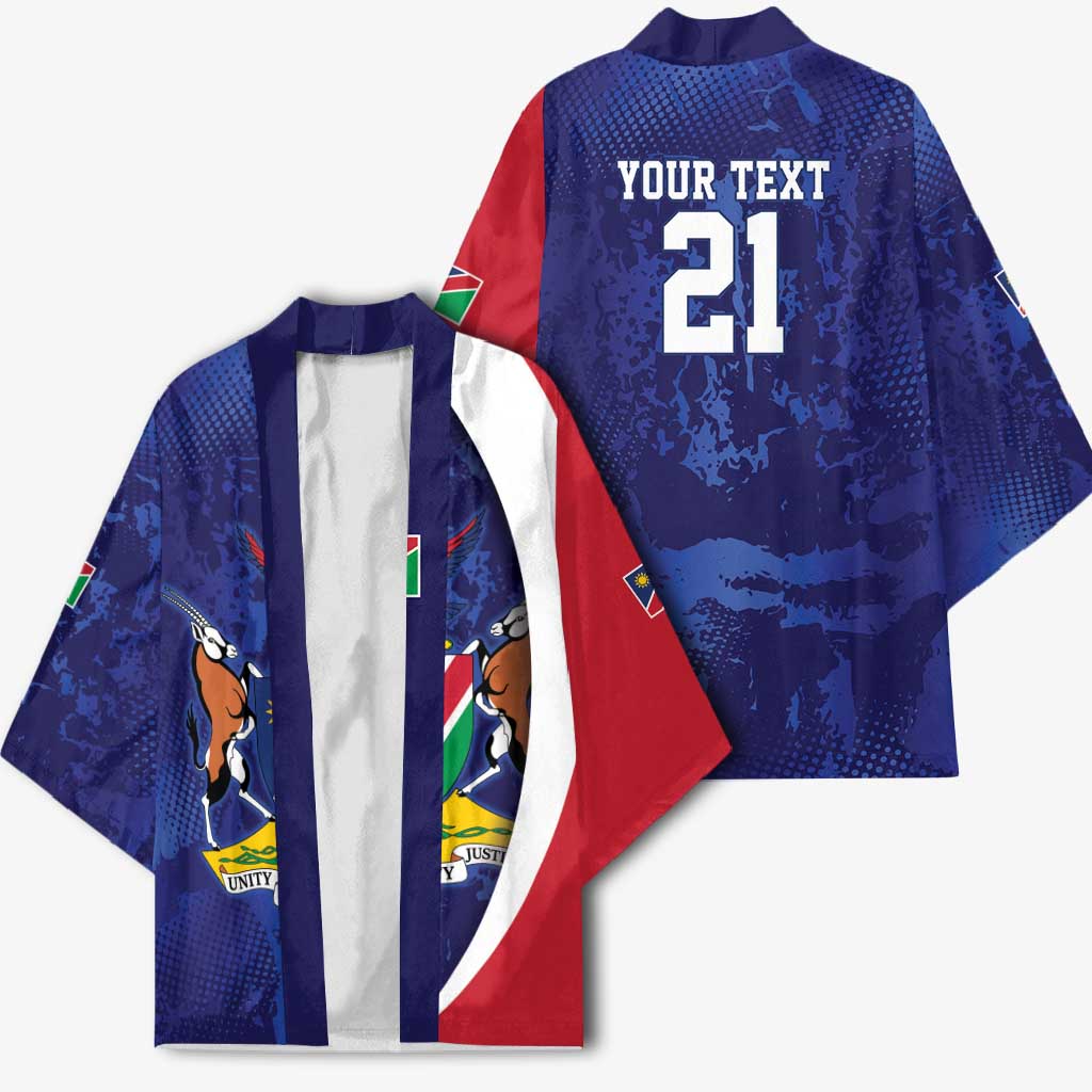 Custom Cricket African Namibia Kimono Coat of arms Namibian Pattern