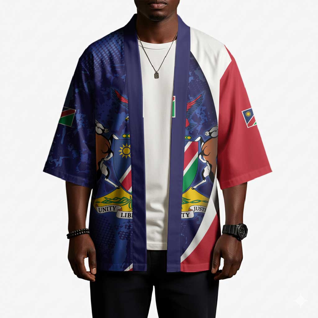 Custom Cricket African Namibia Kimono Coat of arms Namibian Pattern