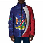 Custom Cricket African Namibia Padded Jacket Coat of arms Namibian Pattern