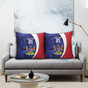 Custom Cricket African Namibia Pillow Cover Coat of arms Namibian Pattern