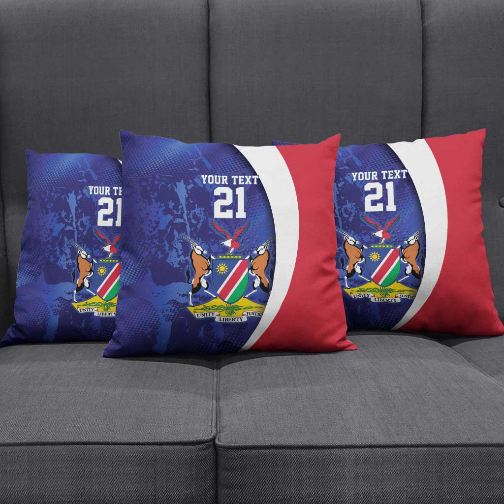 Custom Cricket African Namibia Pillow Cover Coat of arms Namibian Pattern