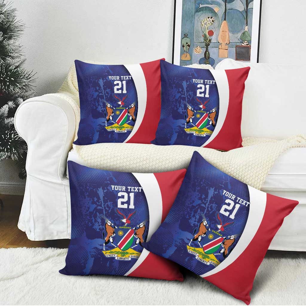 Custom Cricket African Namibia Pillow Cover Coat of arms Namibian Pattern