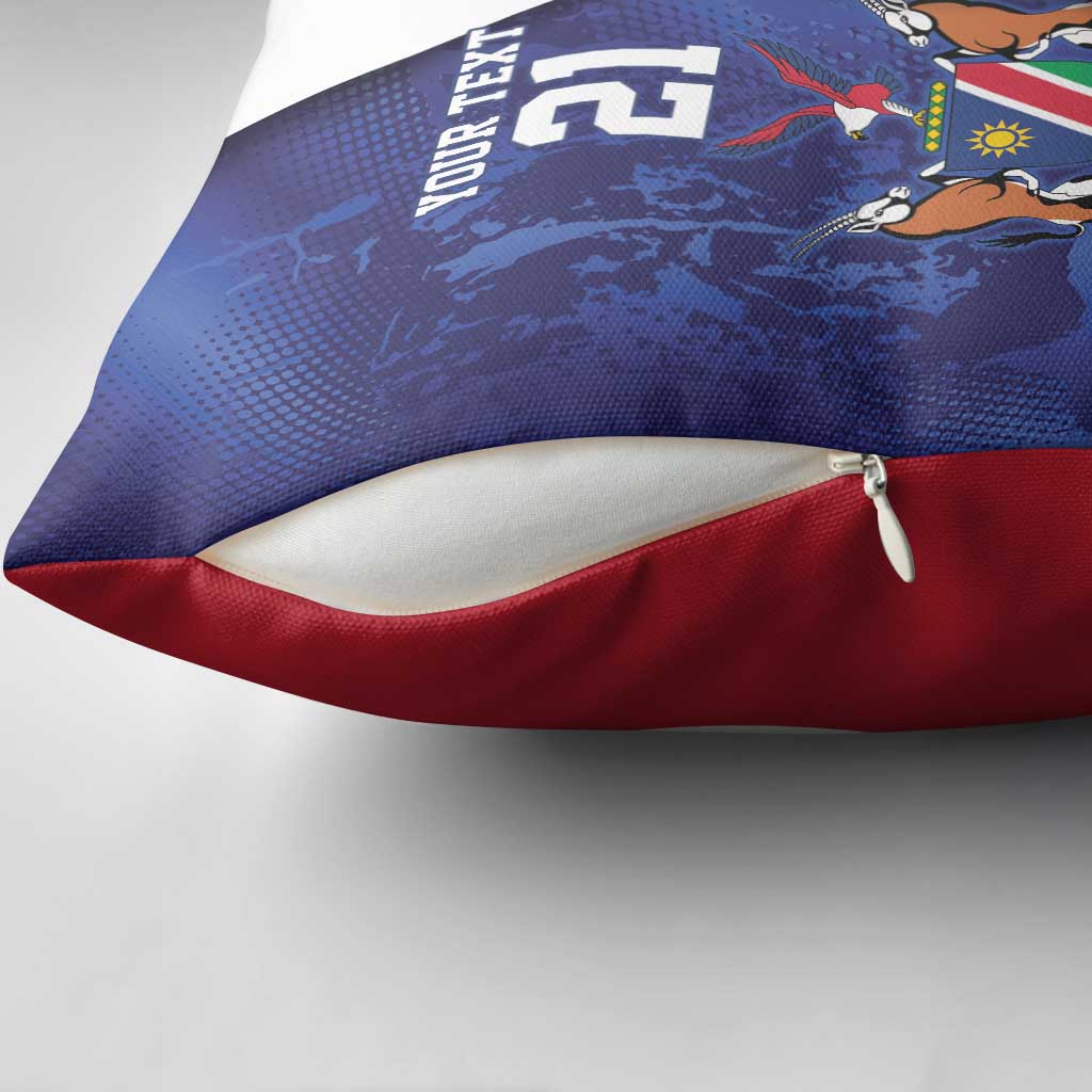 Custom Cricket African Namibia Pillow Cover Coat of arms Namibian Pattern