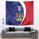 Custom Cricket African Namibia Tapestry Coat of arms Namibian Pattern - African Pride