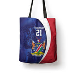 Custom Cricket African Namibia Tote Bag Coat of arms Namibian Pattern