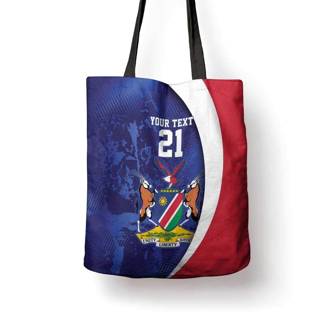 Custom Cricket African Namibia Tote Bag Coat of arms Namibian Pattern