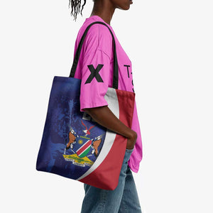 Custom Cricket African Namibia Tote Bag Coat of arms Namibian Pattern