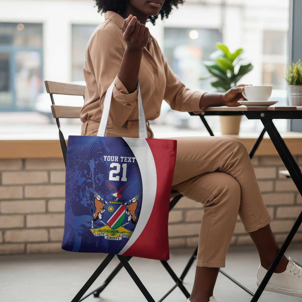 Custom Cricket African Namibia Tote Bag Coat of arms Namibian Pattern