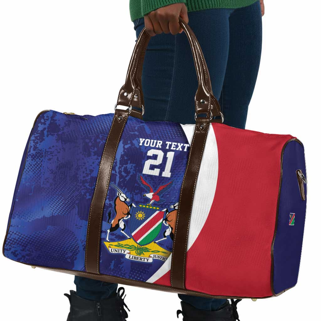 Custom Cricket African Namibia Travel Bag Coat of arms Namibian Pattern