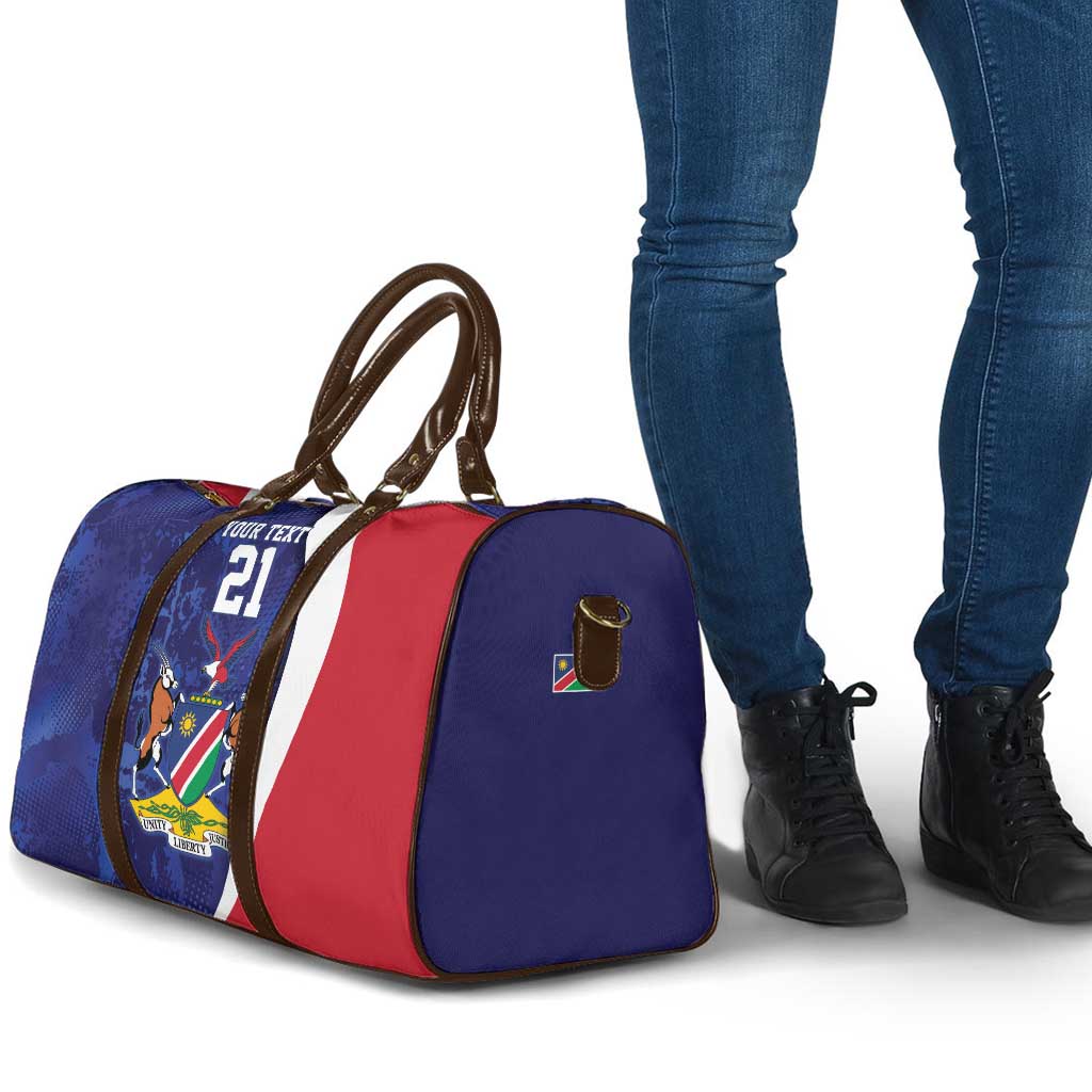 Custom Cricket African Namibia Travel Bag Coat of arms Namibian Pattern