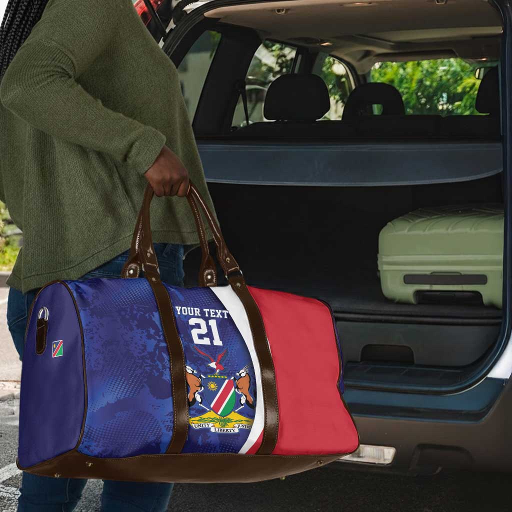 Custom Cricket African Namibia Travel Bag Coat of arms Namibian Pattern